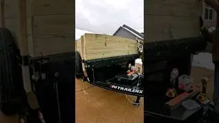 New Walls on PJ Dump Trailer #landscape #lawn #business #trailer #fyp