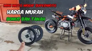 MODIF TRAIL MINI PAKAI BAN ASPAL KASIH JUGA BONUS BAN TANAH MANTAP