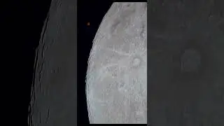 Mars and moon occultation through my telescope #science #shorts #astronomy