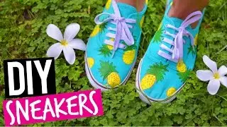 DIY: PINEAPPLE SNEAKERS ♥