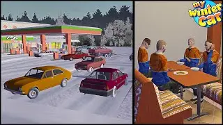 НОВЫЕ МАШИНЫ и ЛЮДИ на ЗАПРАВКЕ! - My Winter Car