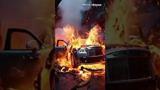 🔥 Volcanic Tunnel LAVA Crushes Rolls Royce Phantom! Molten Metal Explosion!  #EpicCrashTest