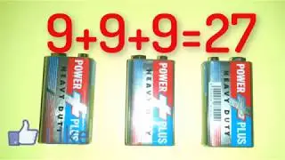 how to make increase battery voltage 9+9+9=27 made easy