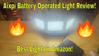 Aixpi Light Review! Battery Powered Motion Sensor Outdoor Lights! Best Outdoor Light on Amazon!