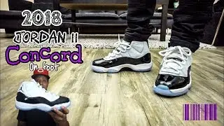 2018 Jordan 11 Concord On Feet!!