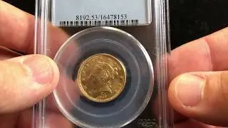 1839-C PCGS AU53 $5 Half Eagle