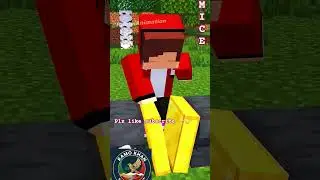 JJ Sister's EPIC Minecraft Strength! 💪 | Maizen Fan Animation #shorts