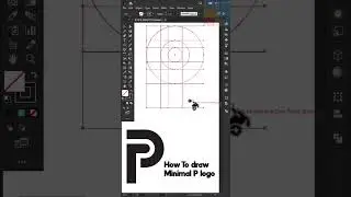 How to make a Modern P letter logo in Adobe Illustrator Tutorial