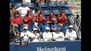 6 - Djokovic vs Ferrer - SF USOpen 2007 - Full match - (Russian)