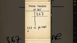 Factors of 367