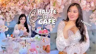 Afternoon tea at Haute Couture Cafe by Ginger Garden 🌸 | Spring MakeUp from YesStyle