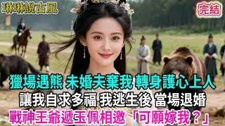 【古言】獵場遇熊 未婚夫棄我 轉身護心上人；讓我自求多福 我逃生後 當場退婚，戰神王爺遞玉佩相邀「可願嫁我？」#古言 #爱情 #完結 #前妻 #大女主 #渣男 #綠茶 #打臉