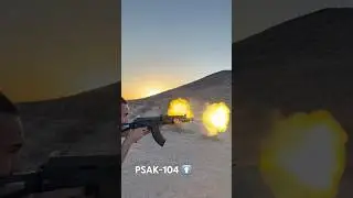 Огромное пламя из PSAK-104 7,62x39 #ak47shorts #shootingrange #gunphotography