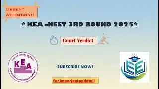 Urgent attention!! KEA-NEET Case verdict