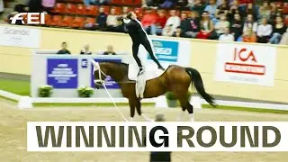 Pas de Deux perfection 💯 I Senior Freestyle I FEI Vaulting European Championship (SWE)