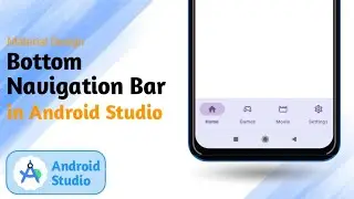 Bottom Navigation Bar in Android Studio || Bottom Menu Material Design 