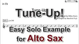 Tune-Up! - Easy Solo Example for Alto Sax