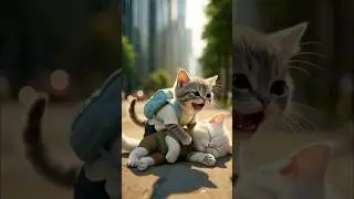 He Ran for Help, But His Brother Never Came Back 💔🐾#cat #story #ai #animation