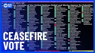 Australia Joins 157 UN Nations To Call For Gaza Ceasefire | 10 News First