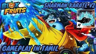 Upgrading sharkman karate in Blox fruits gameplay in tamil🦈🦈🦈#roblox 