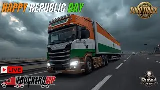 REPUBLIC DAY SPECIAL CONVOY IN TRUCKERSMP | ETS 2 LIVE | HINDI GAMEPLAY #truckersmp #live #ets2