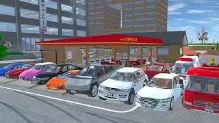 COLLECT ALL RAINBOW 🌈 COLOUR SUPER CARS 😱AT CHERRY CAT 🚙//SAKURA SCHOOL SIMULATOR//#video 01