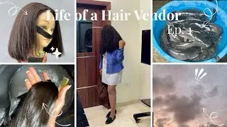 Life of a hair vendor | Revamping a wig, wig care routine & 9-to-5 diaries 