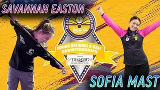 SOFIA MAST vs SAVANNAH EASTON | 2025 BEF Junior National 9-Ball Championship 18U Girls