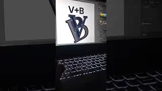 Logo Design with us || The letter V+B as a logo | work in illustrator #logodesign #illustrator