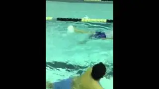 Fazeel Khalid swimming