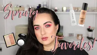 TOP 10 FAVORITE MAKEUP PRODUCTS FOR SPRING APPLIED! | Patty