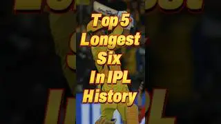 Top 5 Longest six IPL History🏏 #short #ipl #cricket