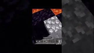 Minecraft-How to Make a Nether Portal With No Diamond Pickaxe (made from water and lava) #short