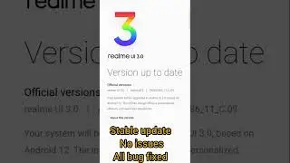 Realme Narzo 50 Android 12 Update | Realme Ui 3.0 Stable Update | All Issues Fixed