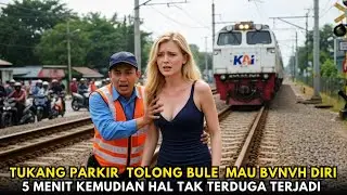 Tukang Parkir Tolong Bule Amerika Saat Kereta Mendekat, Hal Mengejutkan Terjadi