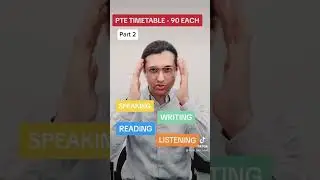 PTE TIMETABLE ️🌟 FOR 90 EACH (Part 2) #pte #ptetips #ptetipsandtricks #pteexam #ptetemplate