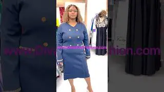 Lily & Taylor 724 Navy Blue Dress