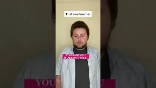 Когда твой учитель слишком вмешивается&hellip; #шорты