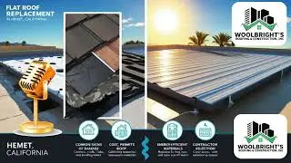 Professional Flat Roof Replacement Services| Leading Roofing Company in Hemet, California