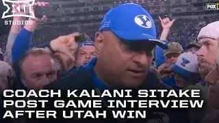 Coach Kalani Sitake Post-Game Interview after Defeating #23 Utah