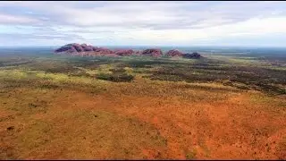 Kata Tjuta Olgas  Drone Footage 4K AUSTRALIA. Aerial view of Kata Tjuta / Mount Olga