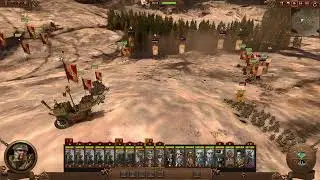 Volley Gun steam tanks meet Norsca army (Total War  WARHAMMER 3)