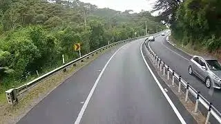 Flexible median barrier stops a head-on crash