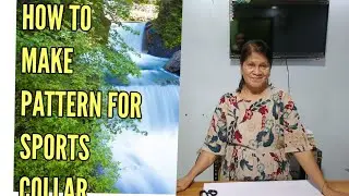 EASY WAY TO MAKE A PATTERN FOR SPORTS COLLAR BLOUSE/VLOG#251