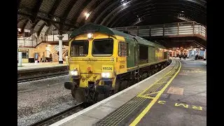 Freightliner 66536 at York station. November 28th 2025