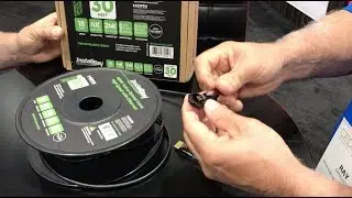 Install Bay Fiber HDMI Cables with Detachable Headshell Demo