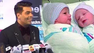 Karan Johar On First Look Of his CUTE Surrogate Twins