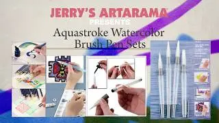 Aquastroke Water Brush Pen Watercolor & Inks
