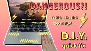 My NEW MacBook Pro shocks me?! ⚡️👩🏻‍💻DIY quick fix to properly ground Apple chargers ⚡️
