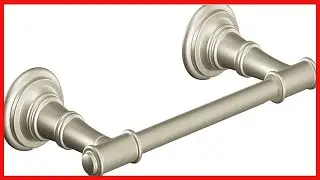 Moen DN9108BN Ellsworth Double Post Pivoting Toilet Paper Holder, Brushed Nickel